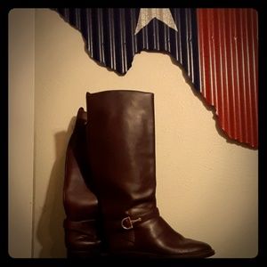 Genuine leather riding boots